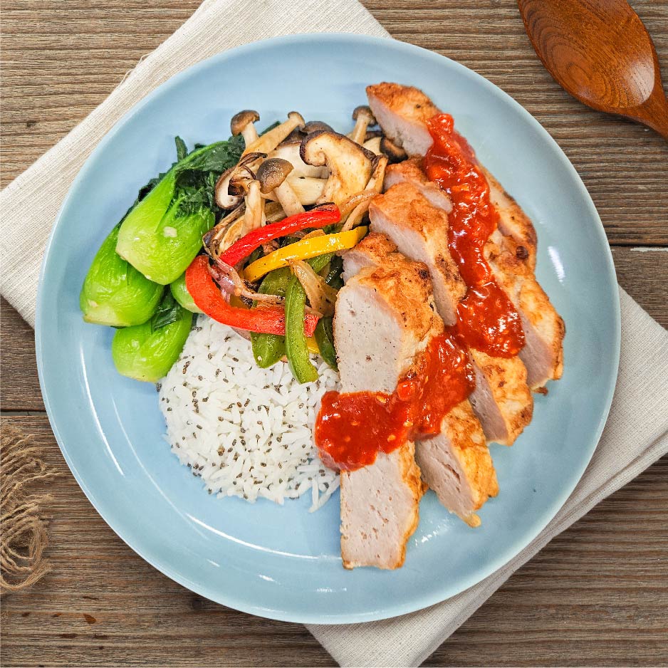 Korean Pork Loin w/ Chia Seeds Rice