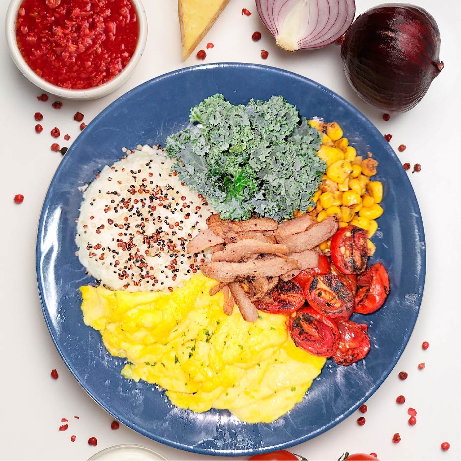 Scrambled Eggs w/ OmniPork & Cauliflower Rice (1 day expiry)