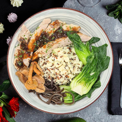 Black Bean Garlic Pork Loin w/ Cauliflower Rice (1 day expiry)