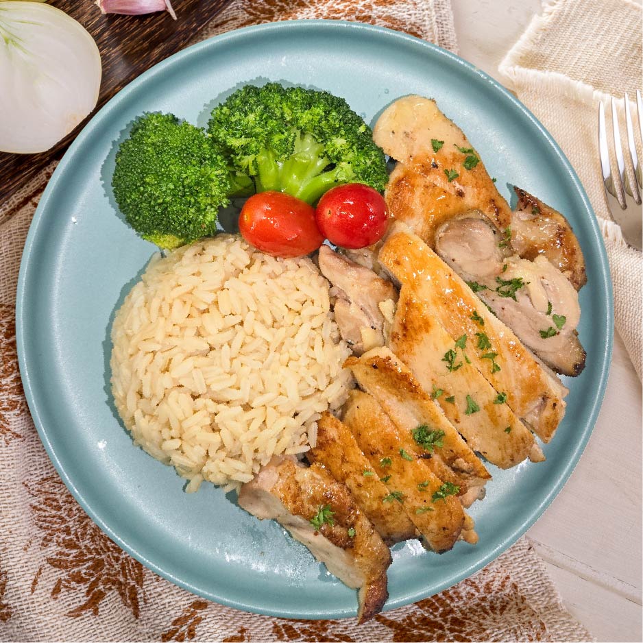 Grilled Hormone-Free Chicken w/ Brown Rice