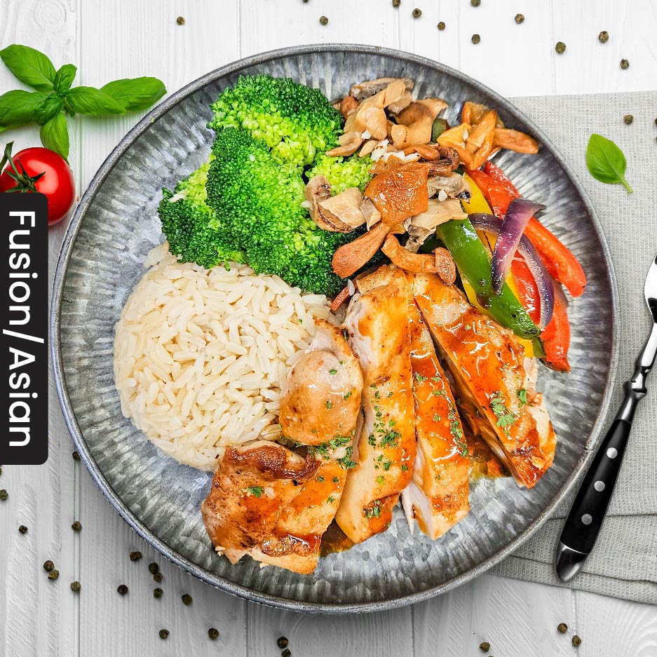 A2. Chicken Teriyaki w/ Brown Rice (Tue)