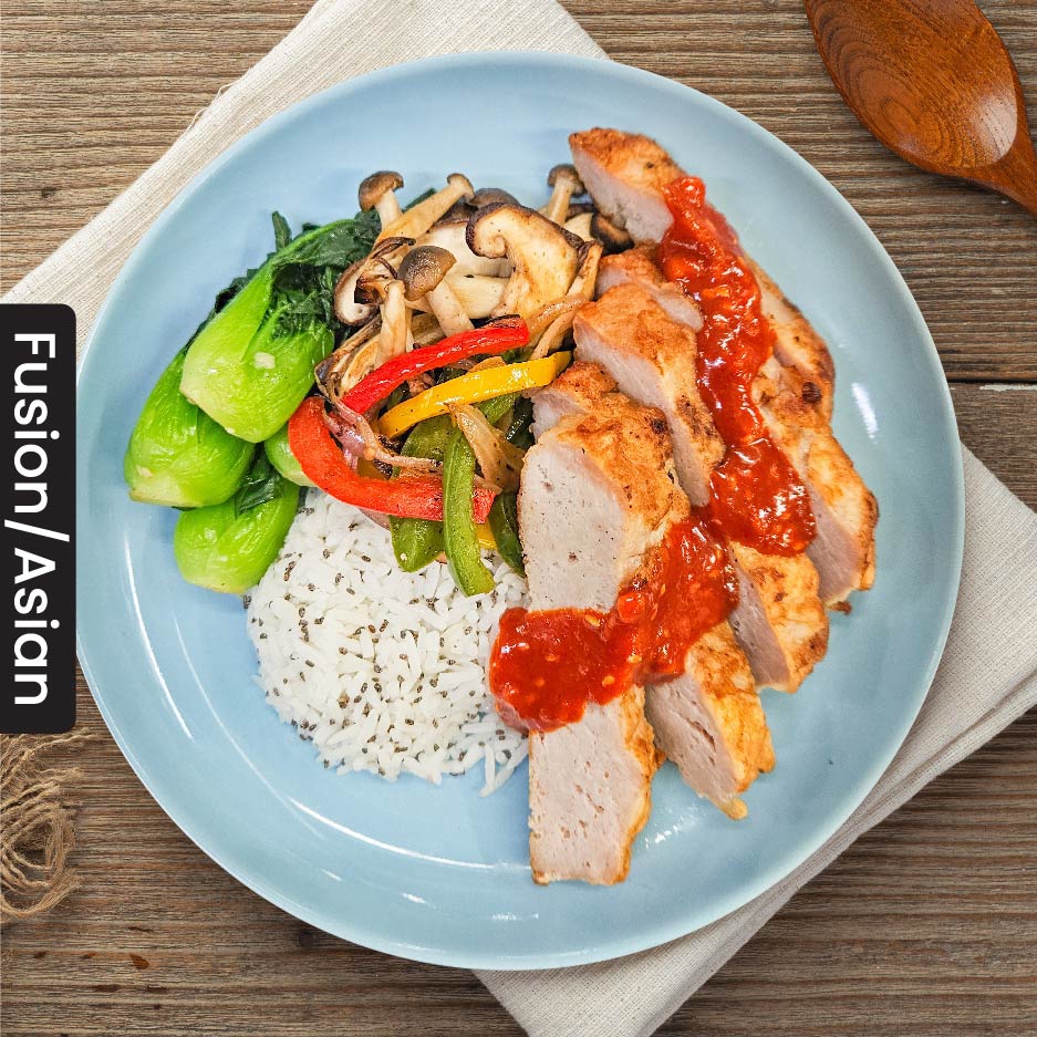 A4.Korean Pork Loin w/ Jasmine Rice & Chia Seeds (Mon)