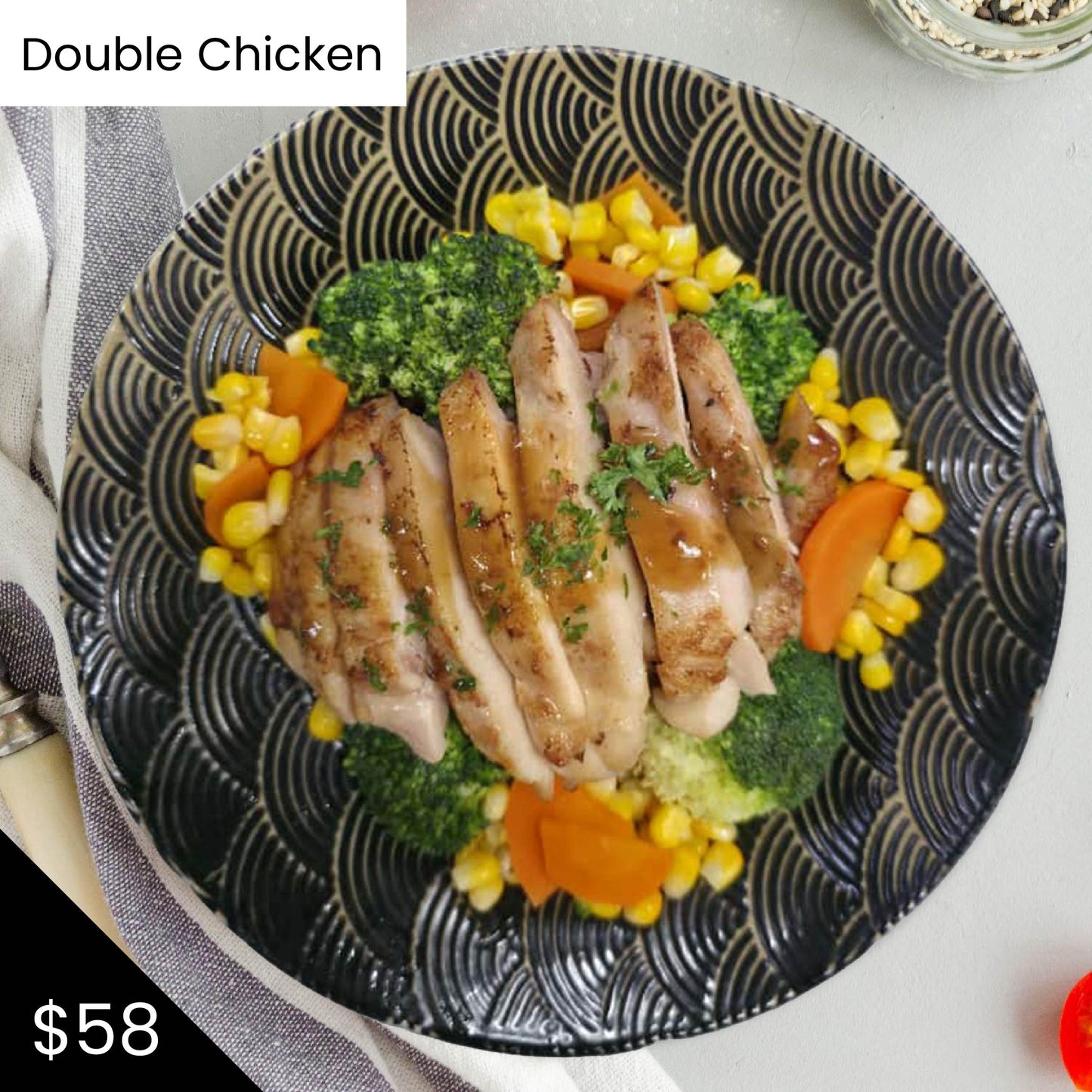 LK6. Japanese Teriyaki Chicken with Low GI Mix Grains(Double Chicken)