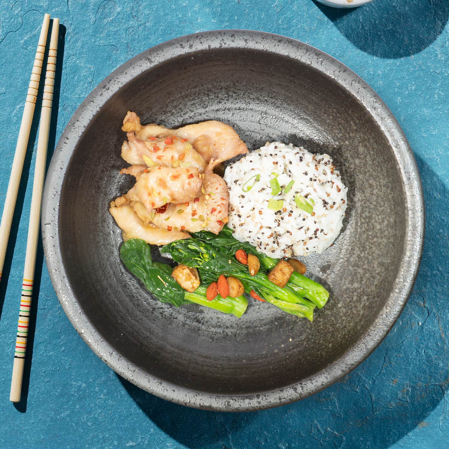 Spicy Chicken W/ Seasonal Vegetables And Chia Seed Rice