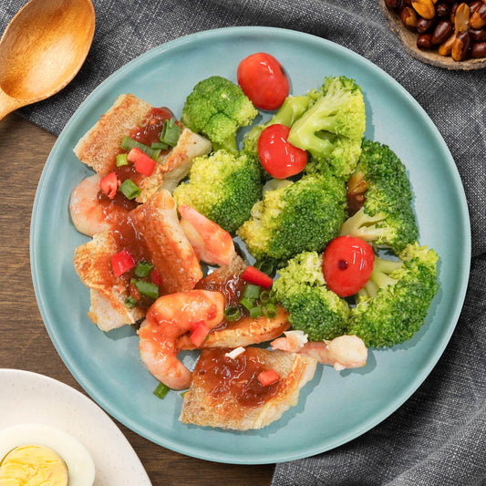 Ma Po Shrimp And Fish Fillet W/ Mix Vegetables