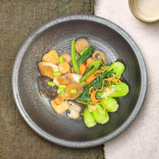 Claypot Style Fish Fillet w/ Tofu, Seasonal Vegetables