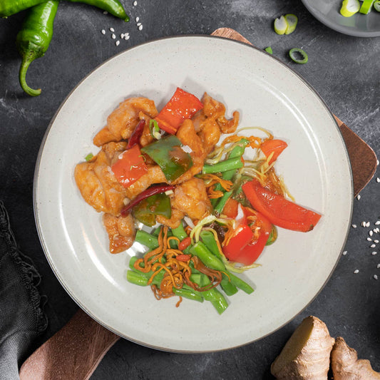 Low Fat Kung Pao Chicken W/ Stir Fry Vegetable