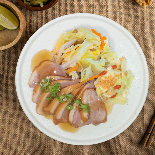 Smoked Tea Duck Breast W/ Asian Greens