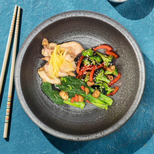 Honey Lemon Chicken W/ Seasonal Vegetables