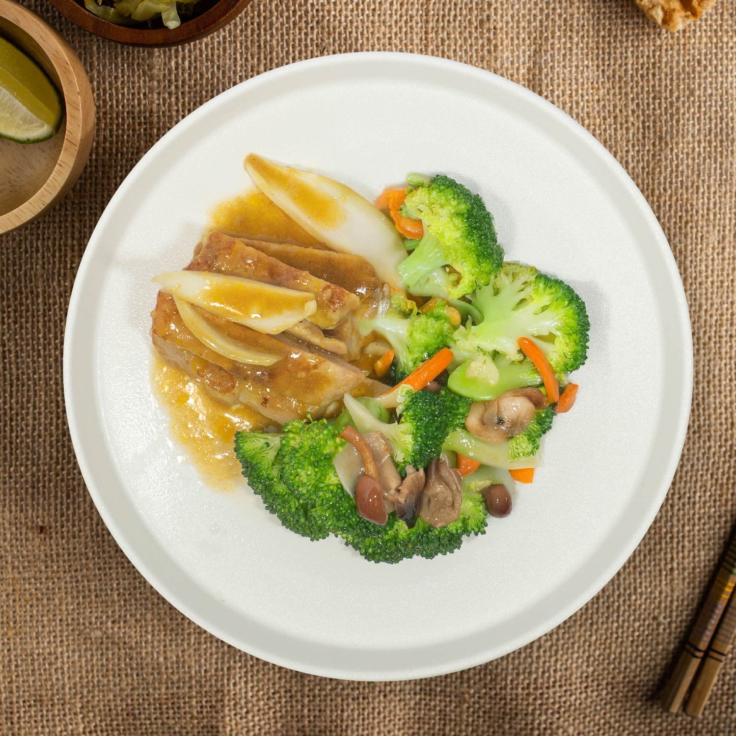 Healthy Curry Lean Pork Loin W/ Seasonal Vegetables