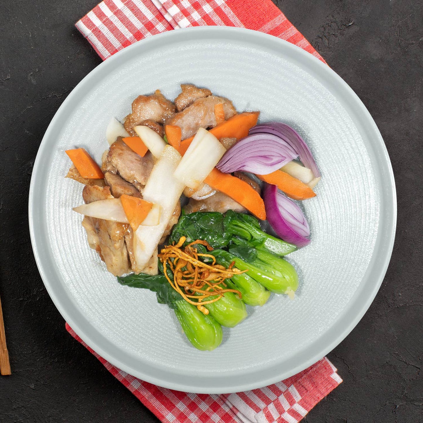 Zhen Jiang Pork Loin w/ Asian Green