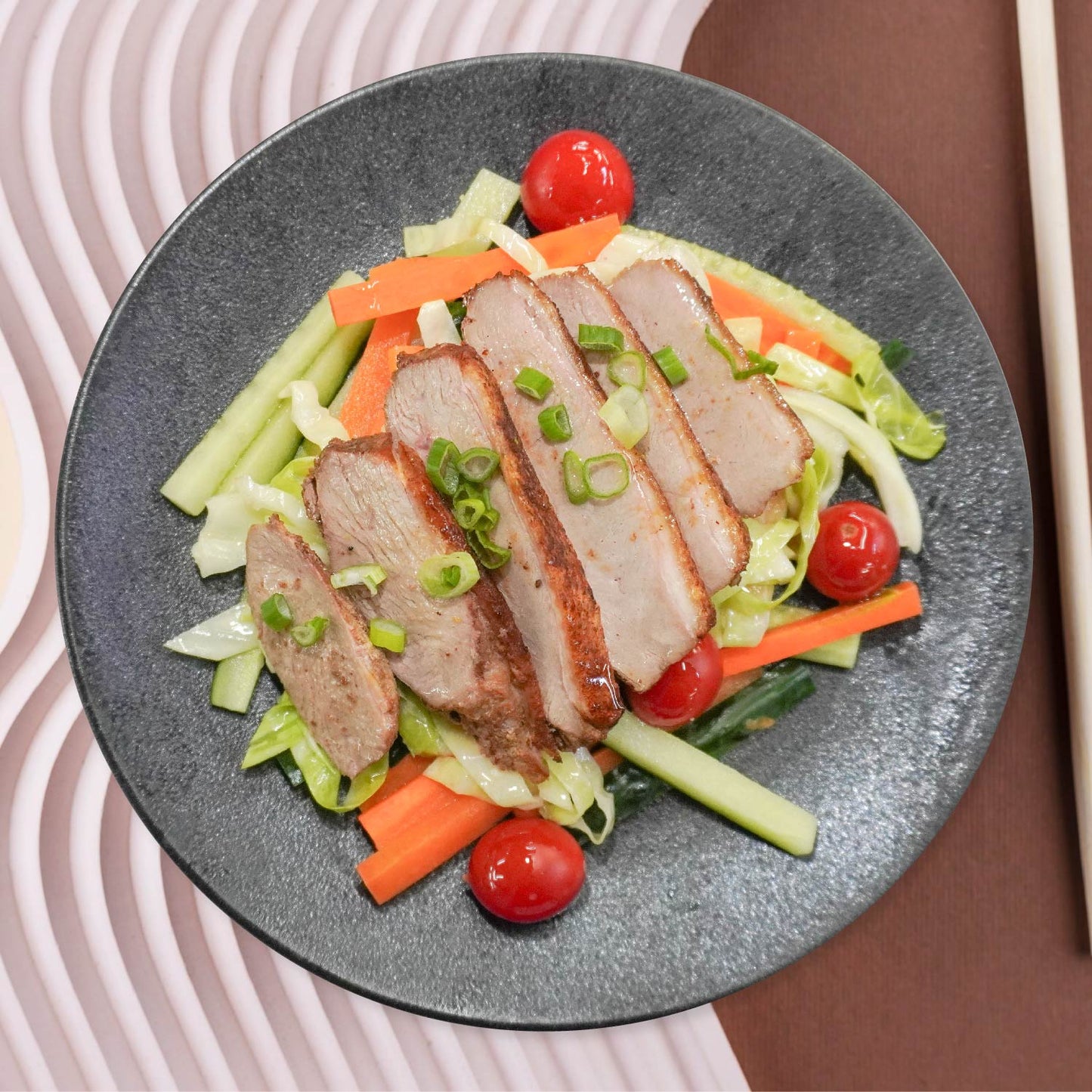 Healthy Peking Duck W/ Cucumber Salad