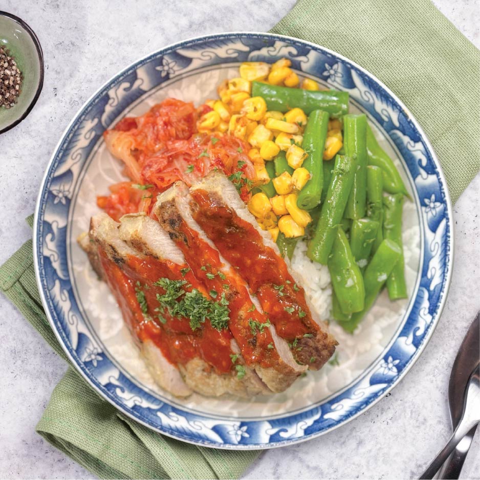 B10. Korean Pork Loin w/ Chia Seed Rice (Mon)