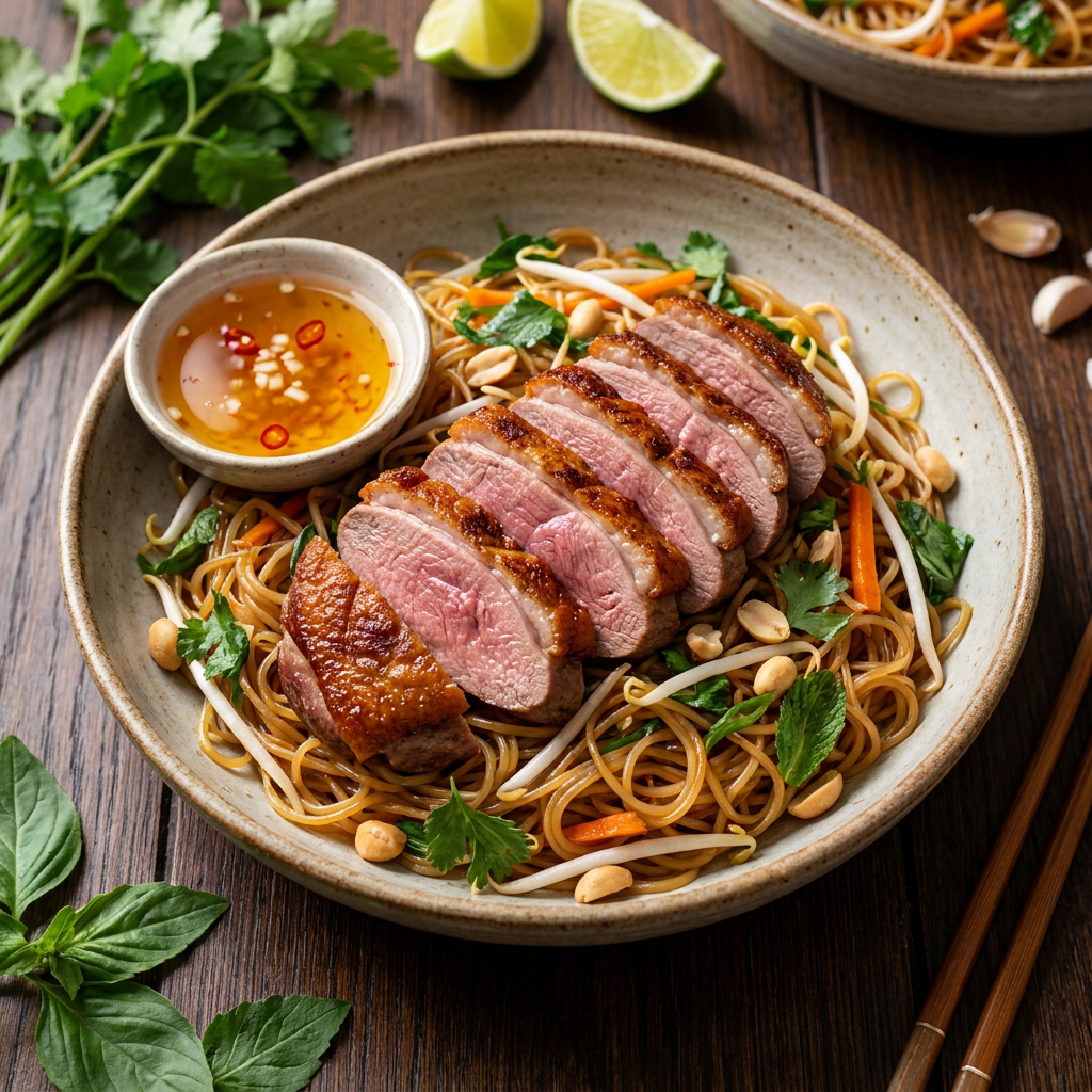 Vietnamese Duck Breast Vermicelli Noodles Stirfry