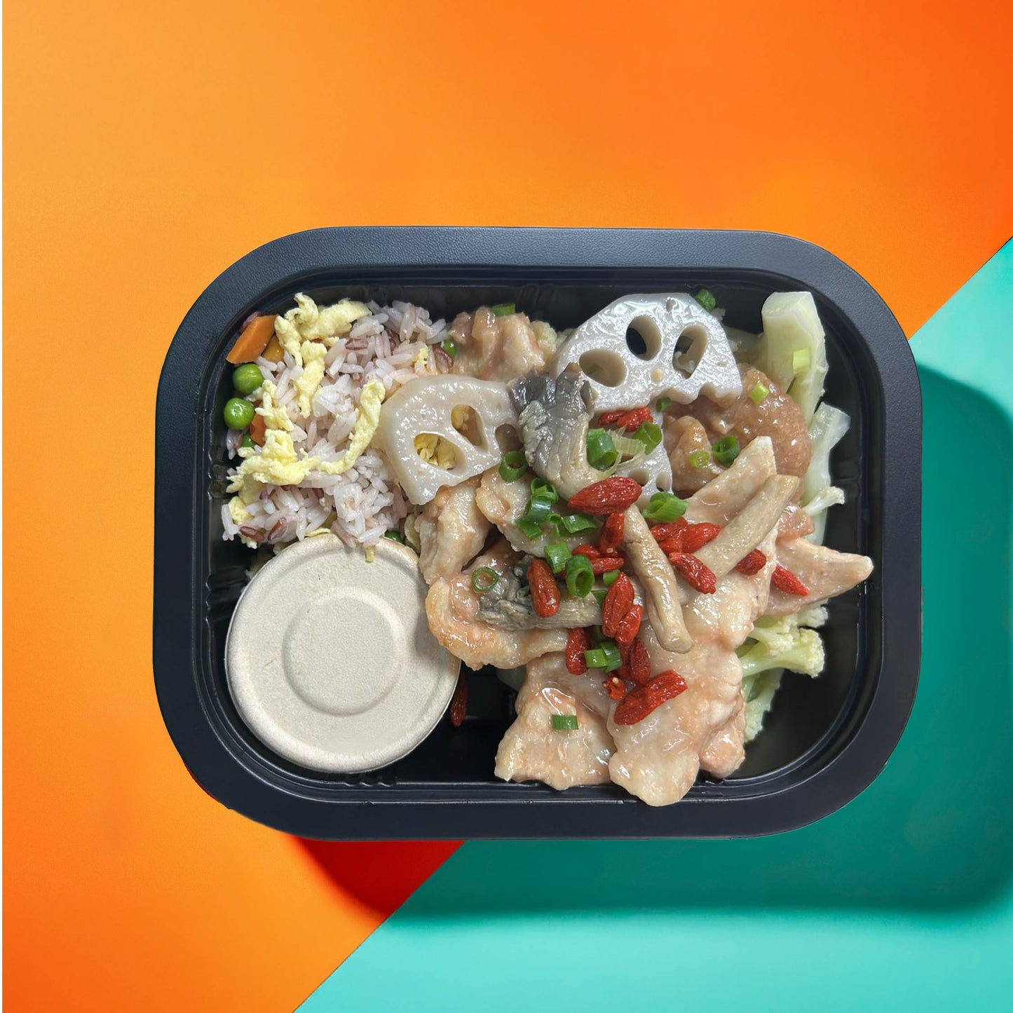 D. Pork Loin with Fermented Sauce and Low GI Mix Grains