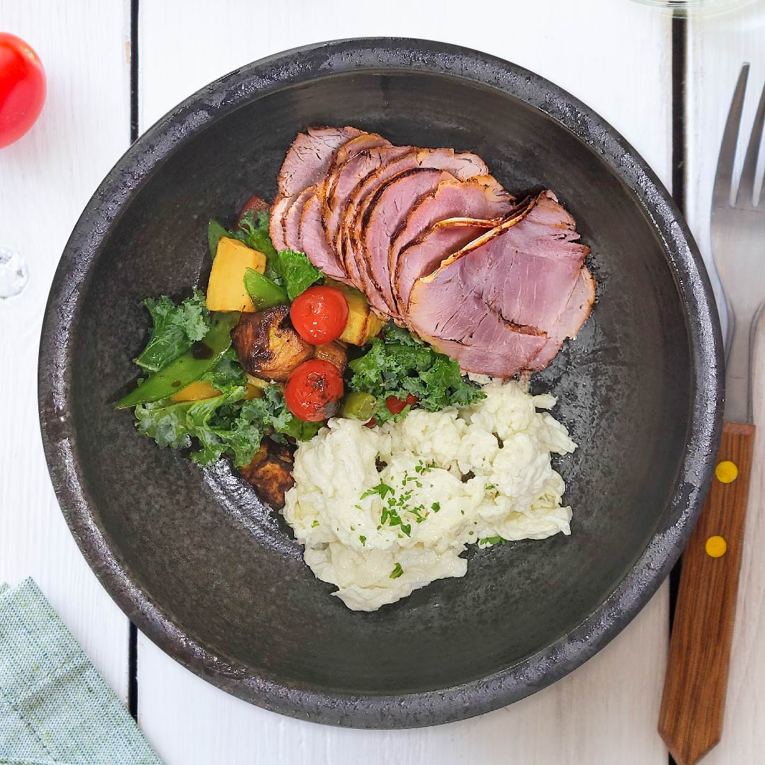 Egg Whites w/ Roast Gammon Ham and Potato Hash