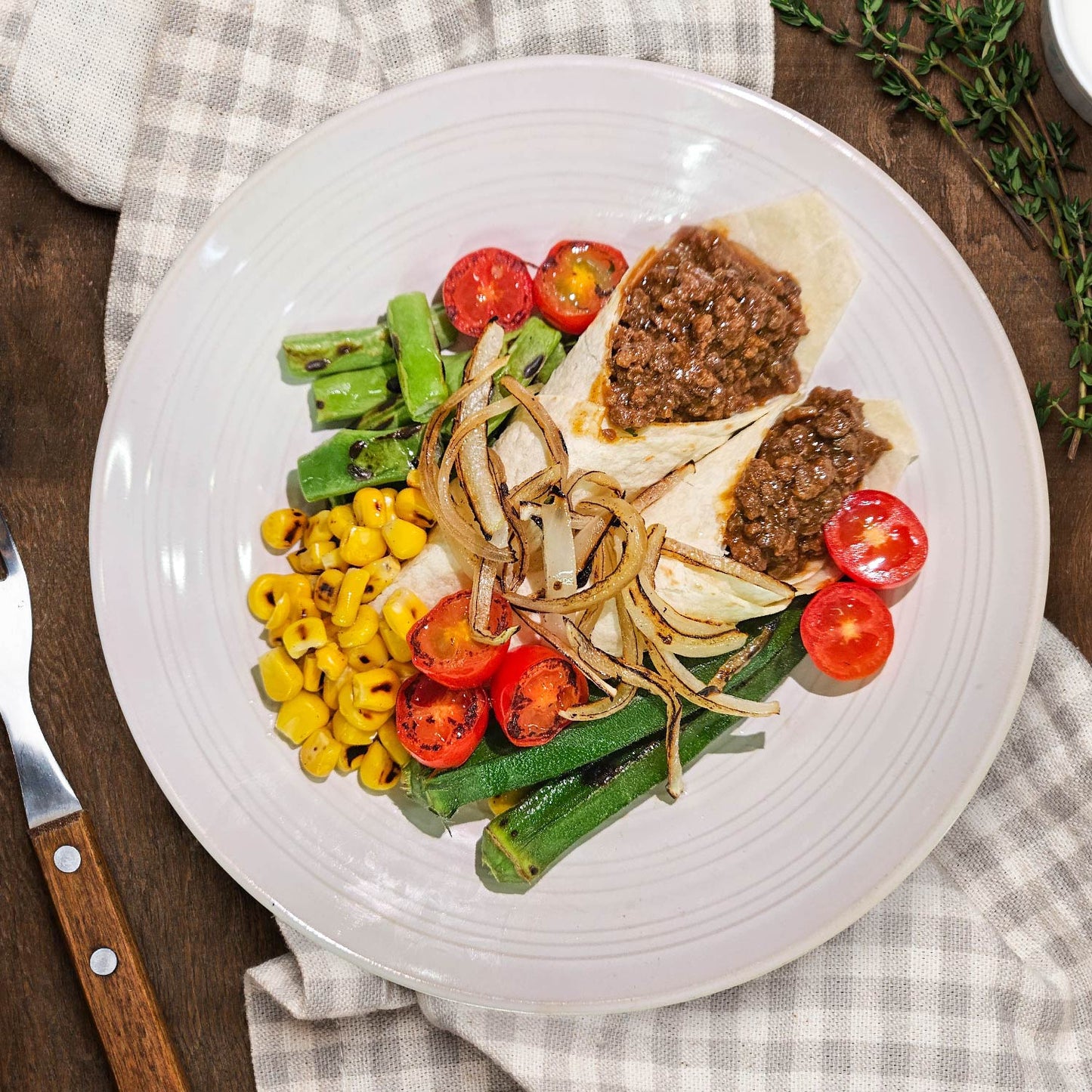 B. Mexican Buritto Bowl W/ Cumin Rice, Jalapeno And Tomato Salsa