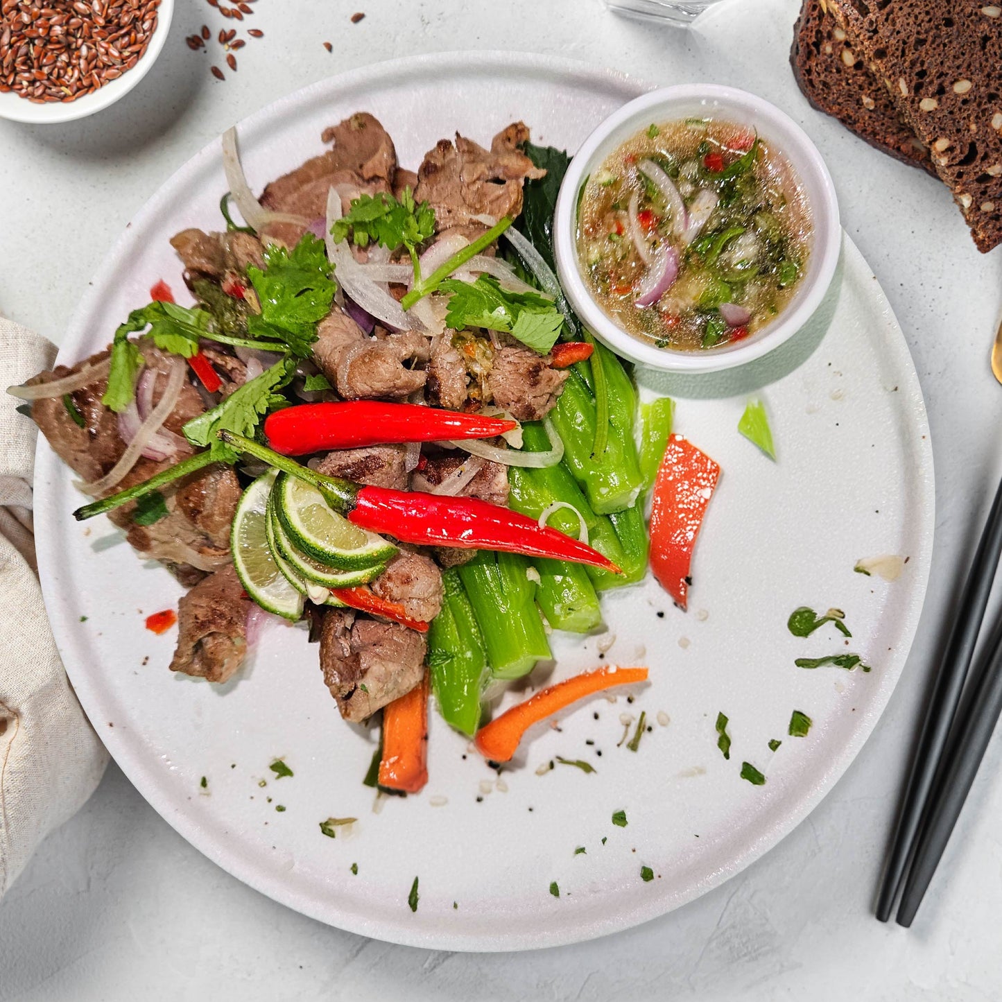 Saigon Shaking Beef W/ Stir Fry Vegetables