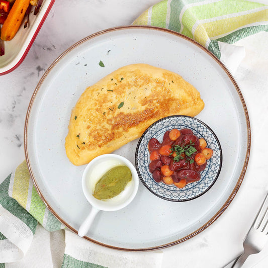 Spinach And Pork Omelette W/ Guacamole And Homemade Baked Beans