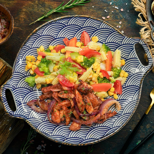 Mexican Chicken Fajita W/ Corn Salad And Tomato Salsa