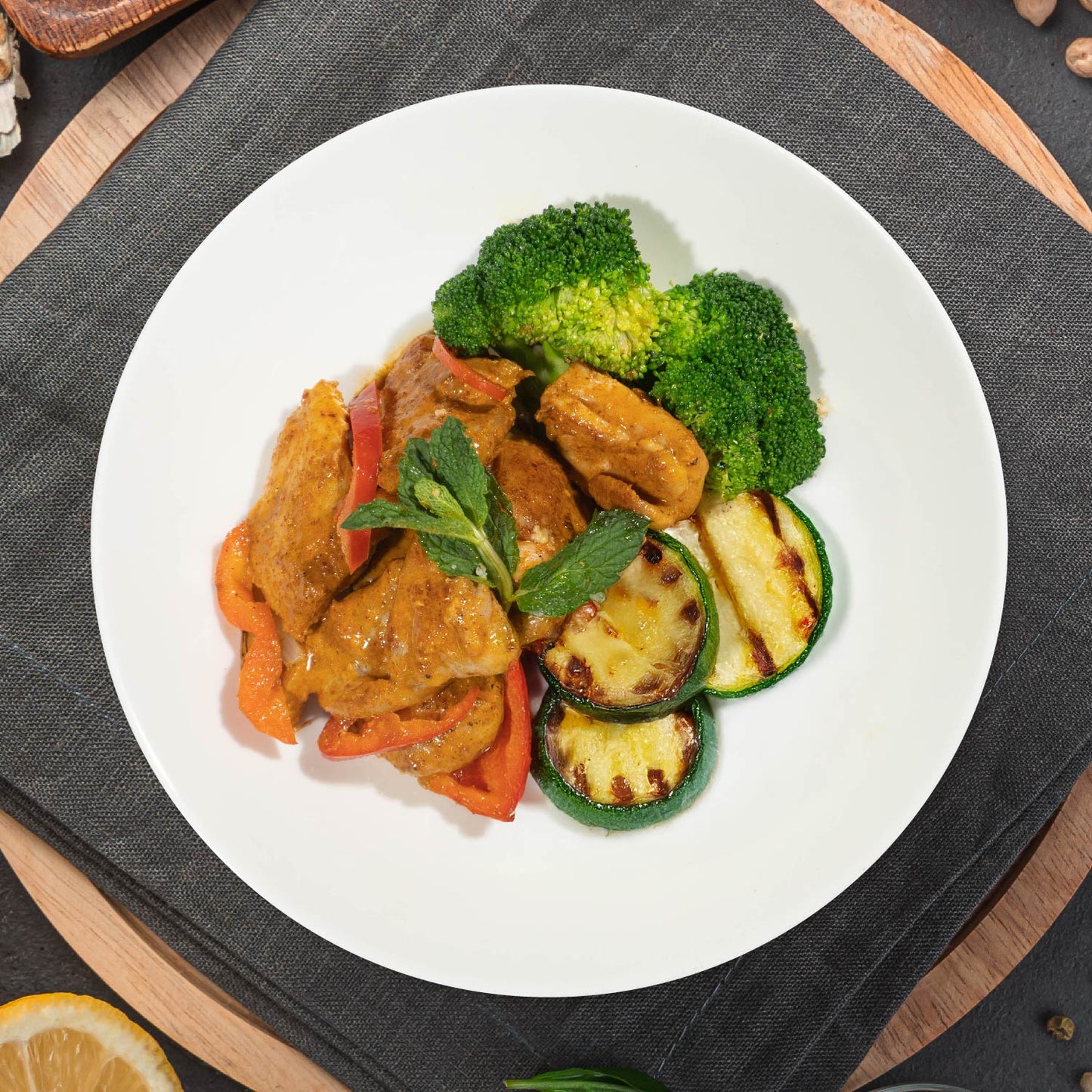 Tandoori Chicken W/ Seasonal Vegetable