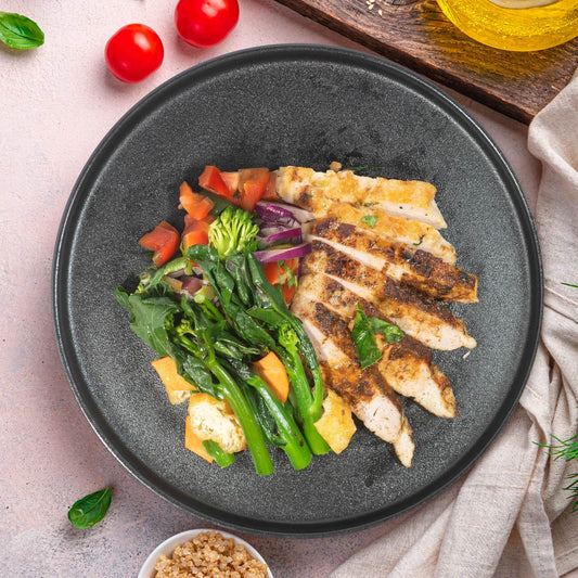 Malaysian Sambal Lean Pork W/ Steamed Greens