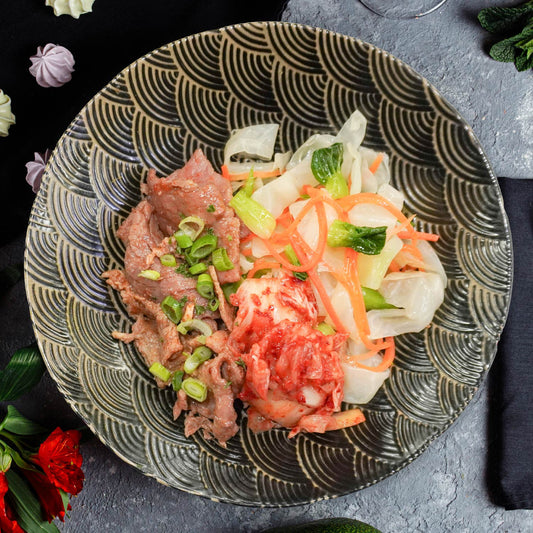 韓式烤牛肉配雜菜