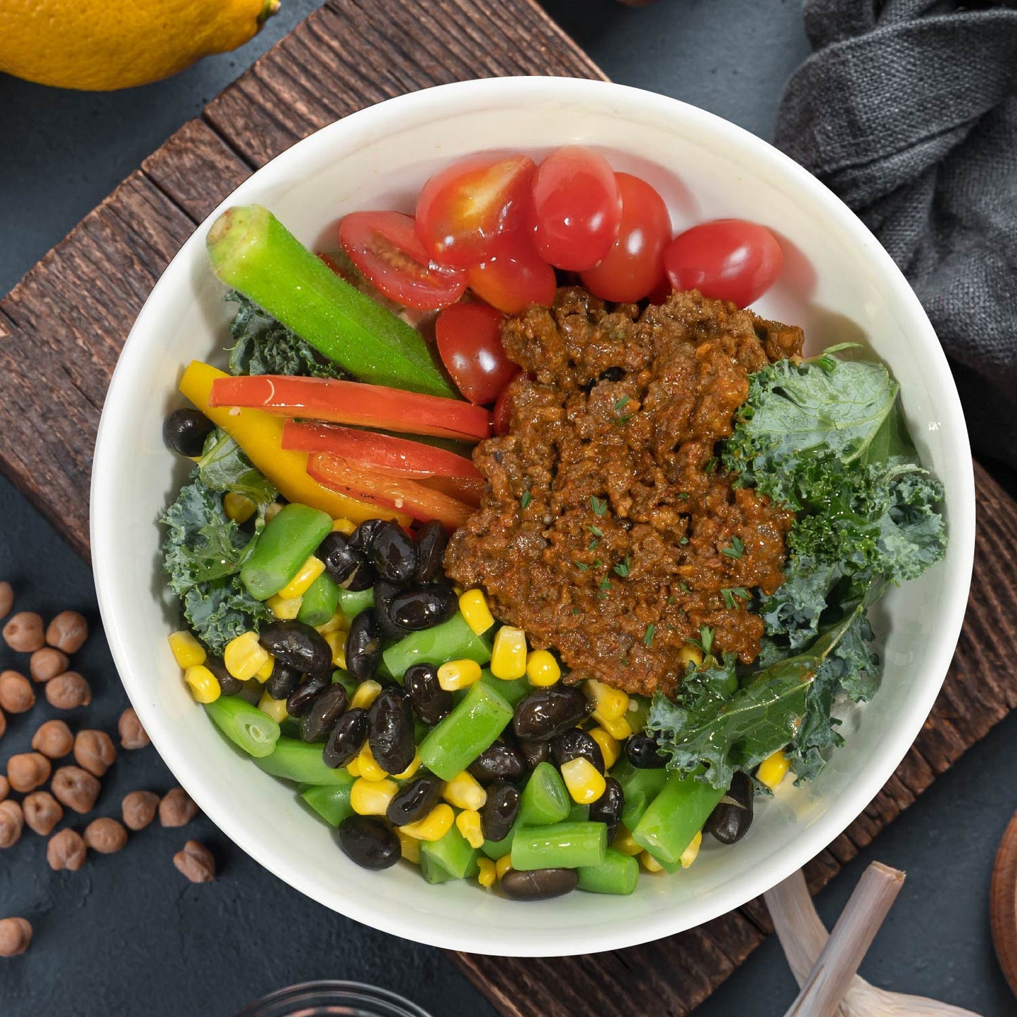 Mexican Burrito Bowl W/ Jalapeno And Tomato Salsa