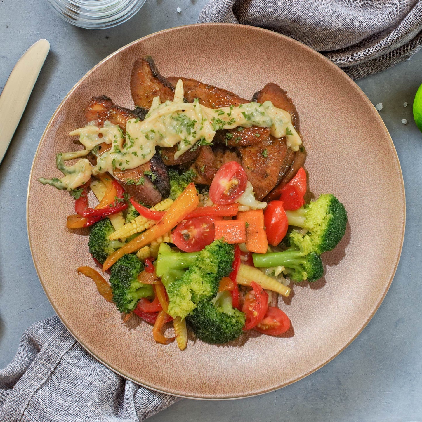 Indian Curry Duck W/ Raita Dressing