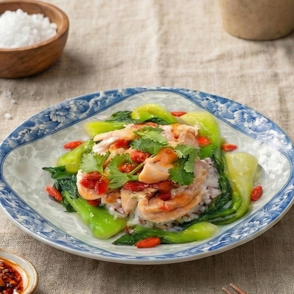 Chong Qing Chicken Claypot W/ Seasonal Vegetables