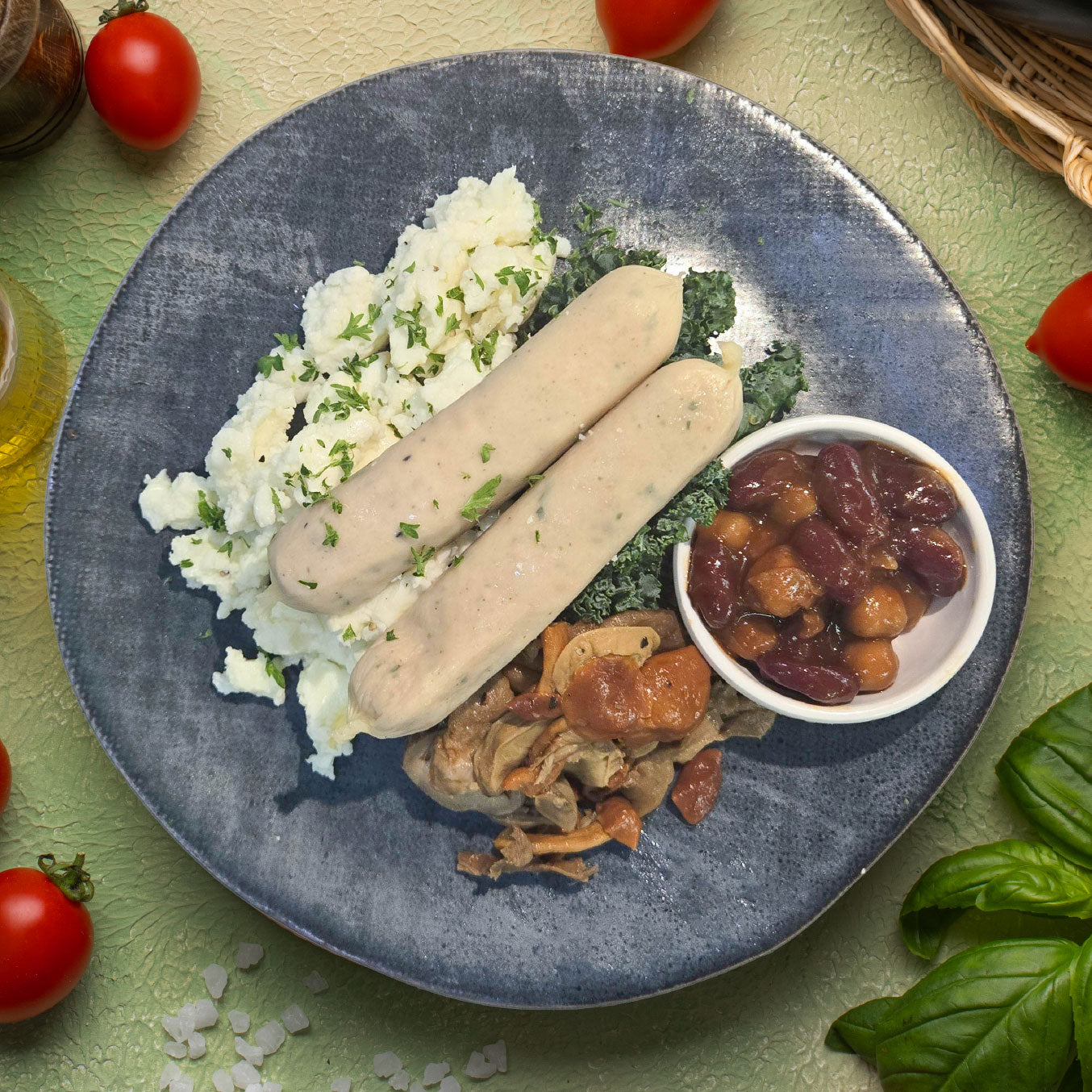 Egg Whites w/ Lean Veal Sausage and Side Salad