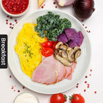6. Roasted Gammon Ham w/ Scrambled Eggs & Sweet Potato (Thur)