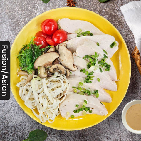 B5.Japanese Sesame Chicken w/ Chinese Noodles Salad 日式麻醬雞配中式麵沙律