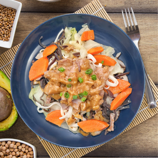 Satay Stir Fry Beef w/ Asian Noodles