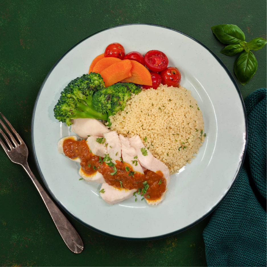 Low Fat Indian Butter Chicken w/ Couscous