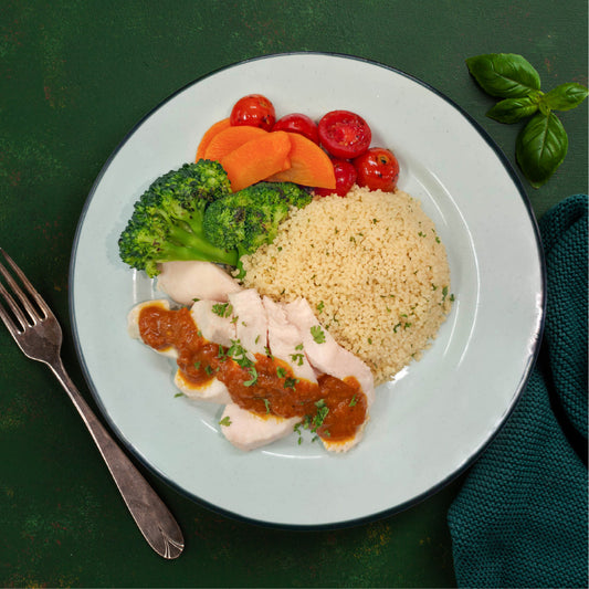 Low Fat Indian Butter Chicken w/ Couscous