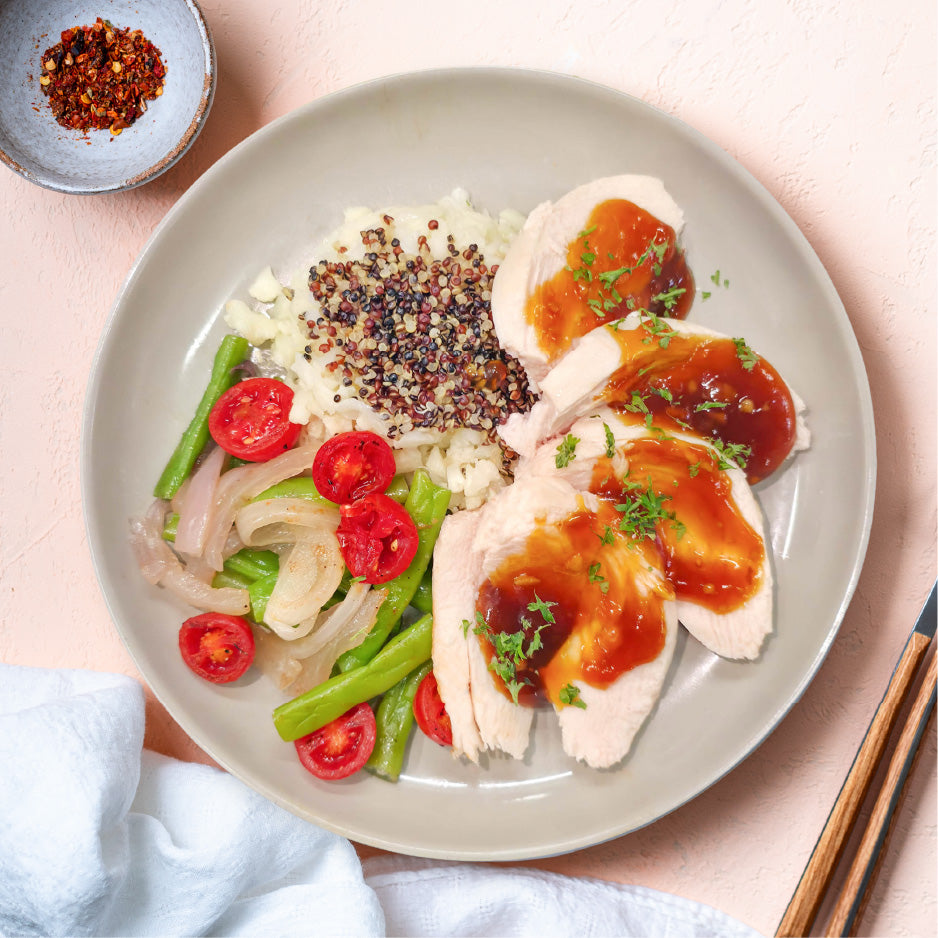 Japanese Teriyaki Chicken w/ Cauliflower Rice & Quinoa