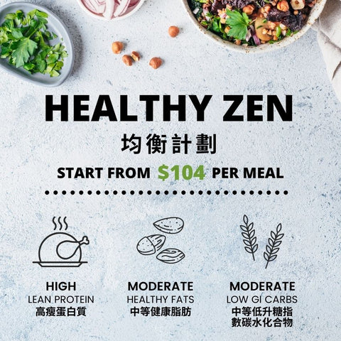 FITTERY Healthy Zen  Meal Plan 均衡計劃 - High protein | Moderate Fats | Moderate Carbs