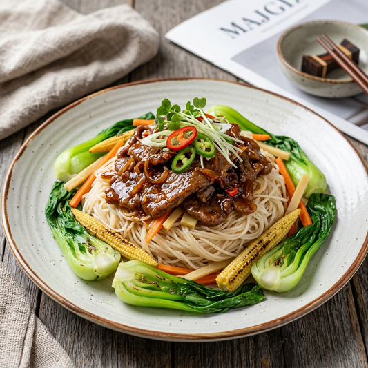 Healthy Xo Beef W/ Mix Vegetables And Healthy Fried Rice Noodles