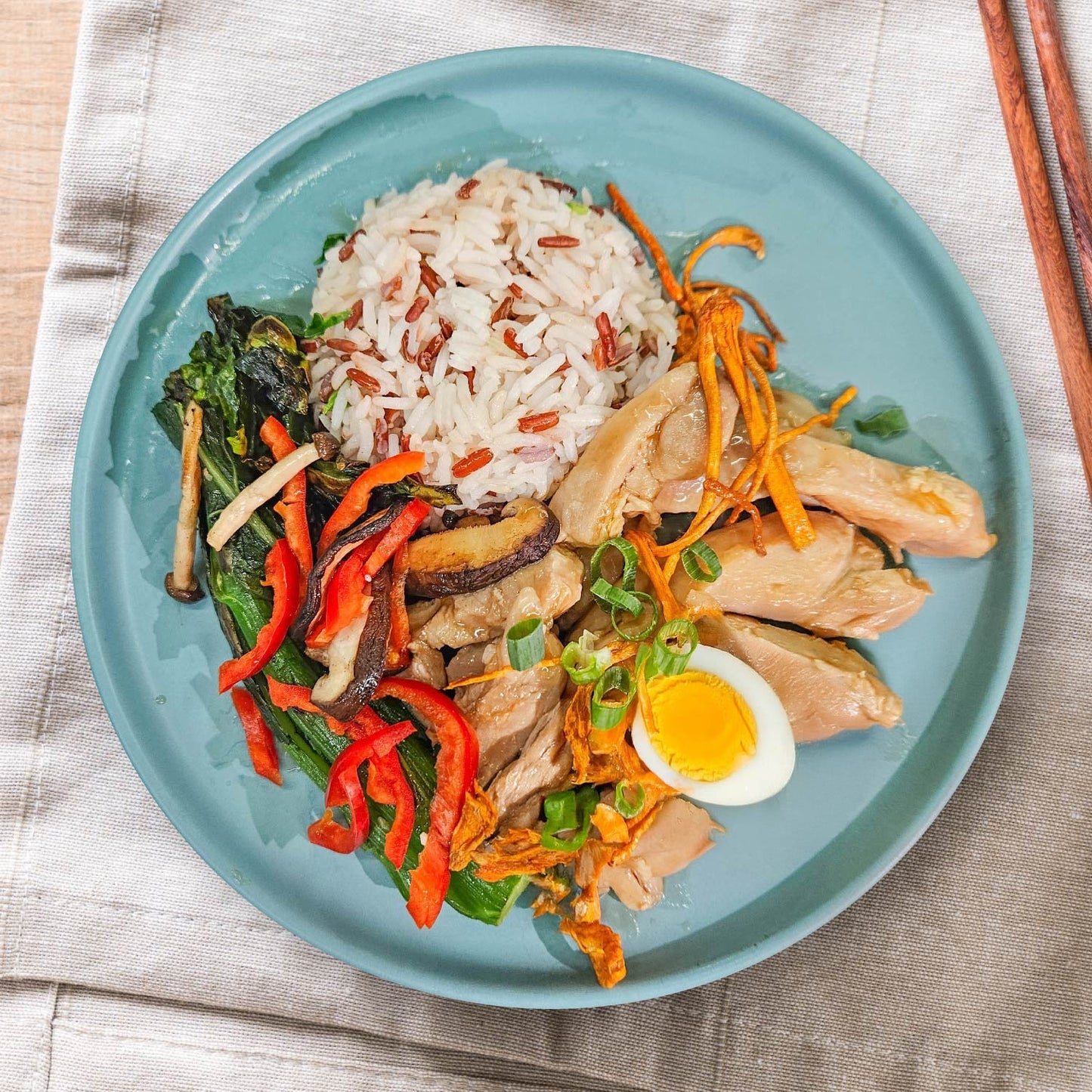 C. Shanghai Style Chicken with Low GI Mix Grains(Spicy)