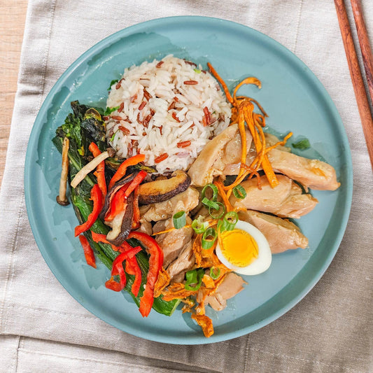 C. Shanghai Style Chicken with Low GI Mix Grains(Spicy)