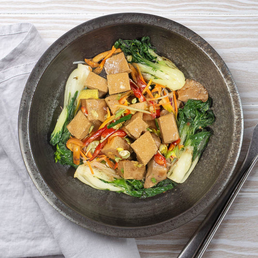 Thai Lemongrass Tofu W/ Mix Grain Rice And Sautee Vegetables