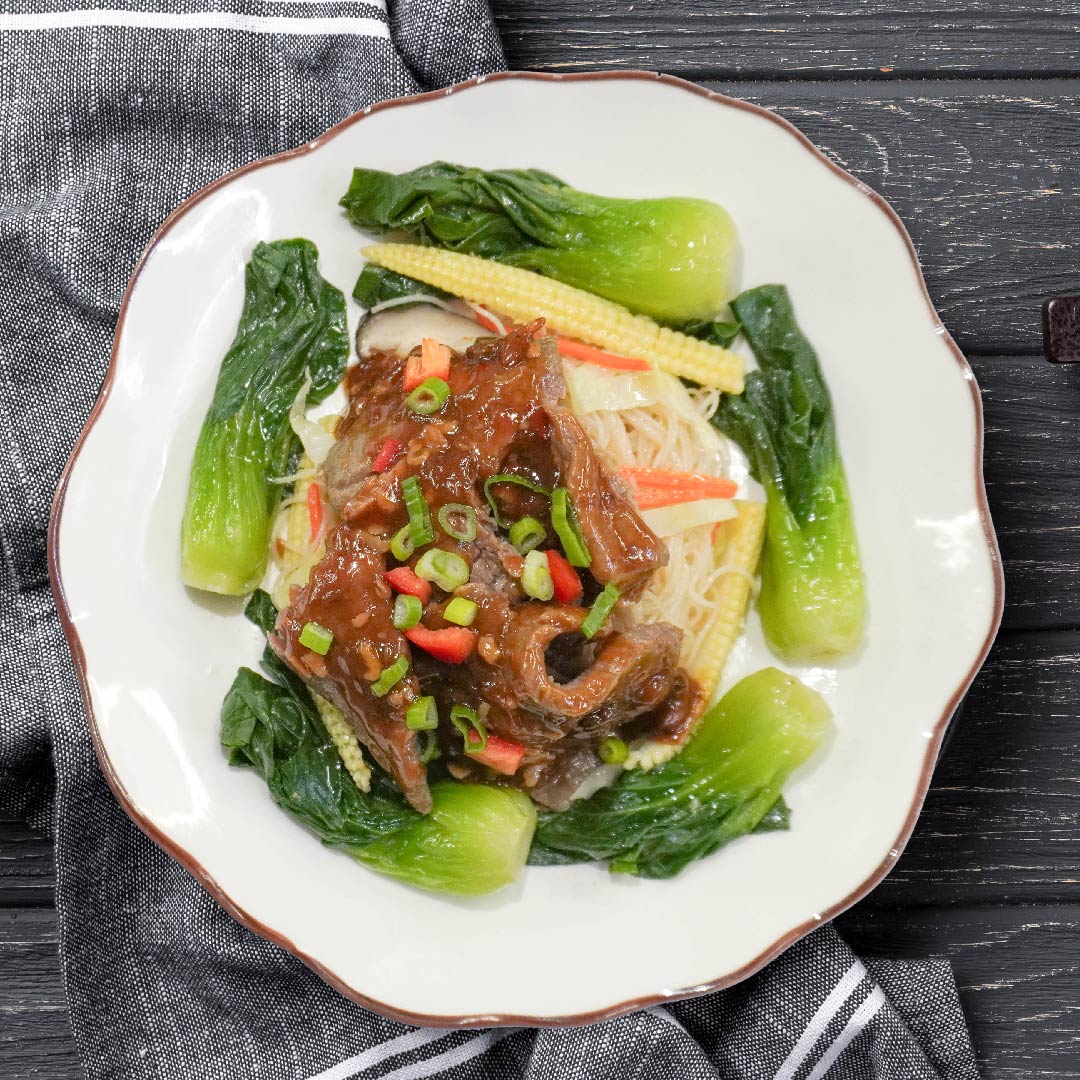 A. Healthy Xo Beef W/ Mix Vegetables And Healthy Fried Rice Noodles