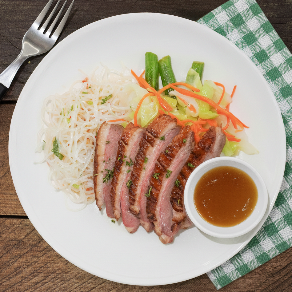 Vietnamese Duck Breast Vermicelli  Noodles Stirfry