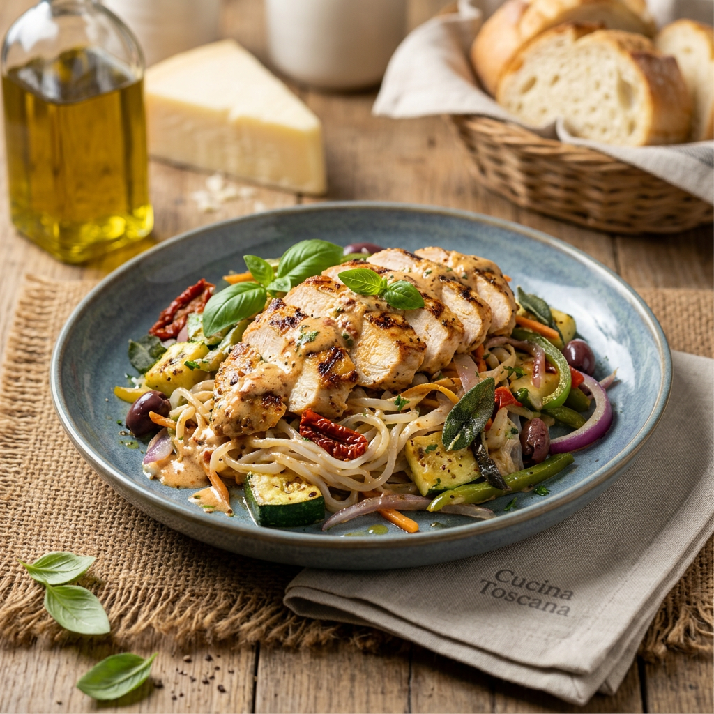 Italian Tuscan Chicken w/ Konjac Noodles