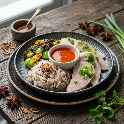 Hainan Chicken w/ Mix Grains