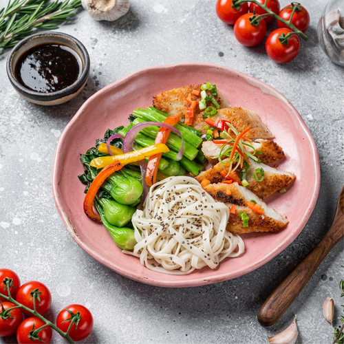 Stir Fry Chinese Fish Fillet w/ Chinese Noodles