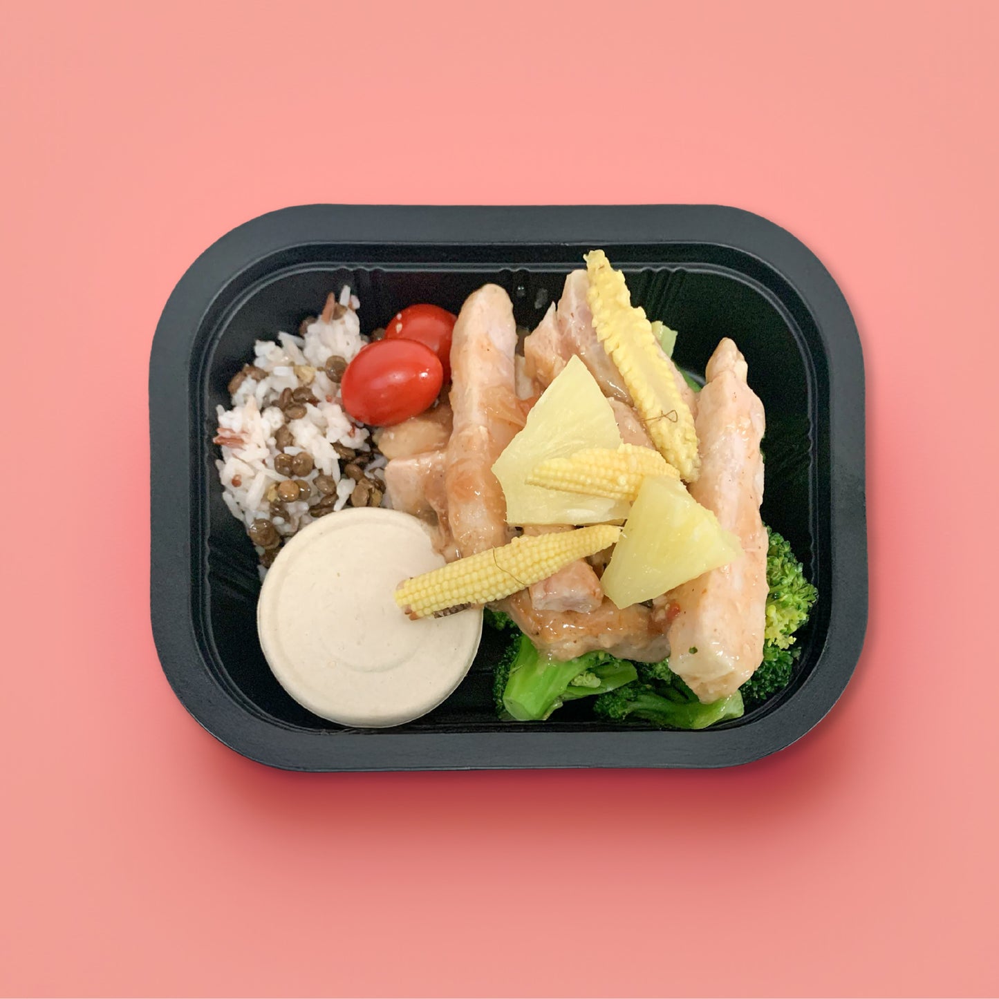 D. Tomato Pork Loin with Low GI Mix Grains