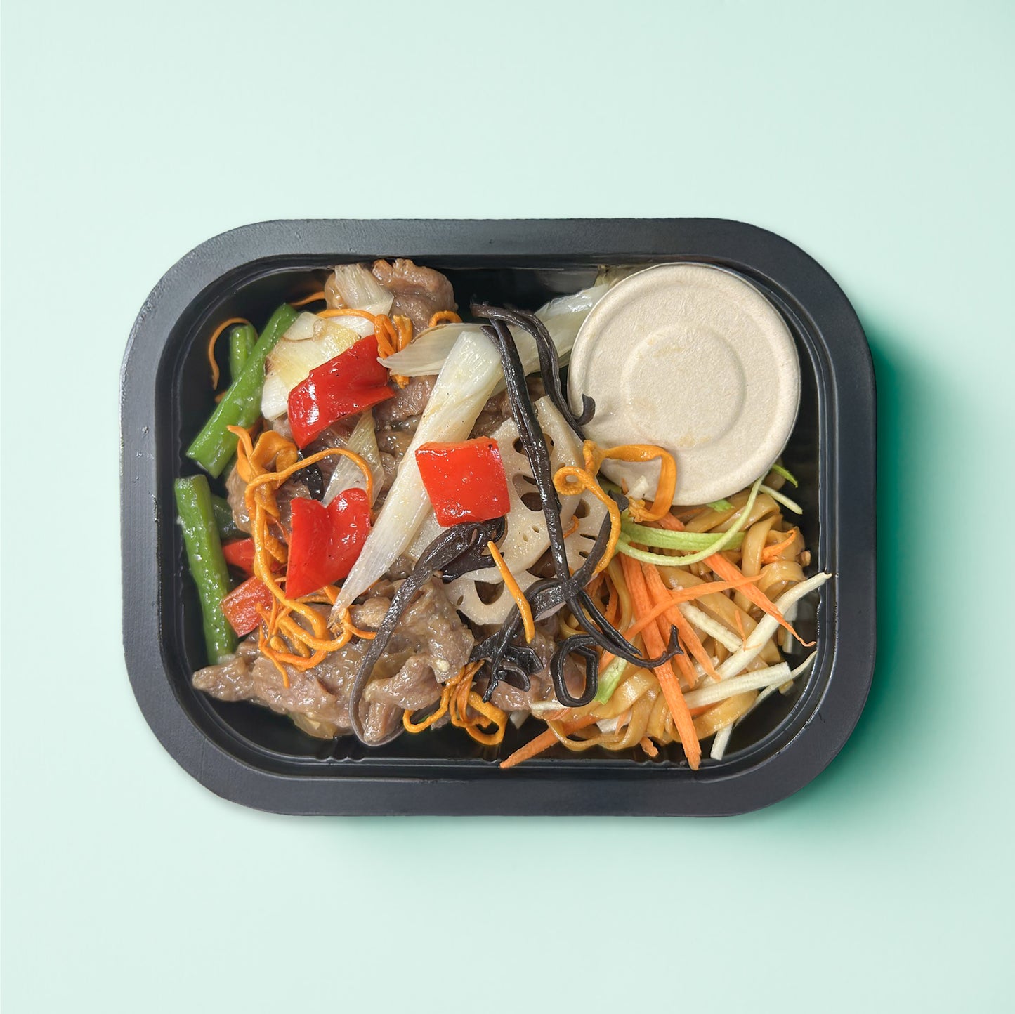 C. Beef with Chinese Leeks and Rice Noodles