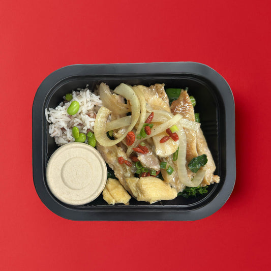 C. HK Style Onion Pork with Low GI Mix Grains